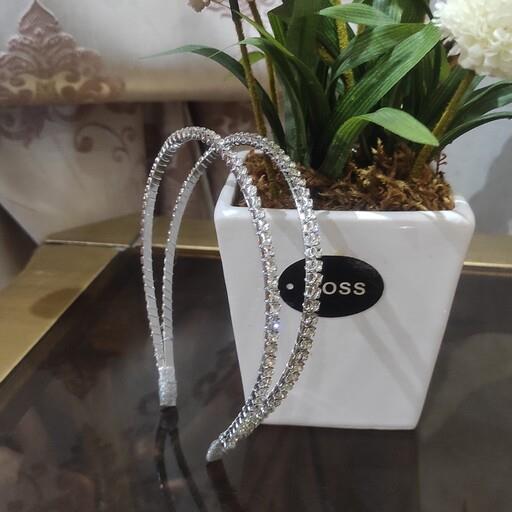 تل سر تمام نگین دار اتریشی مجلسی دو لاین  دوبل